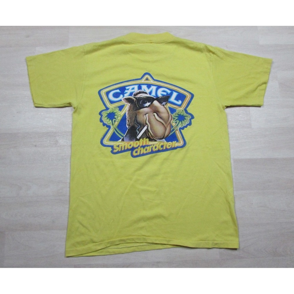 Vintage 80s Camel Cigarettes Pocket T-Shirt Men's (L) Smooth Character Tobacco